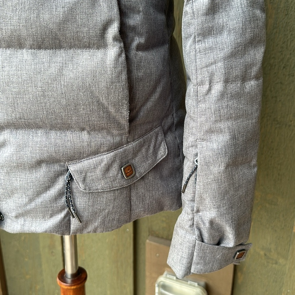 Gray Eider Down Insulated Ski Jacket - image 4